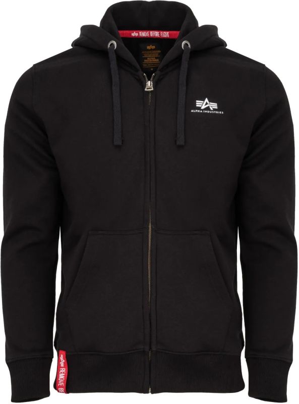 ALPHA INDUSTRIES Mikina Basic Zip Hoody - black (118342/03)