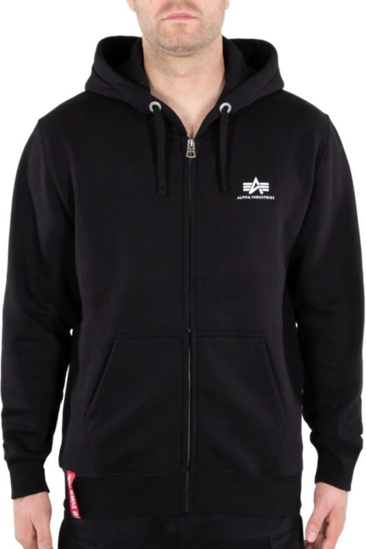 ALPHA INDUSTRIES Mikina Basic Zip Hoody - black (118342/03)