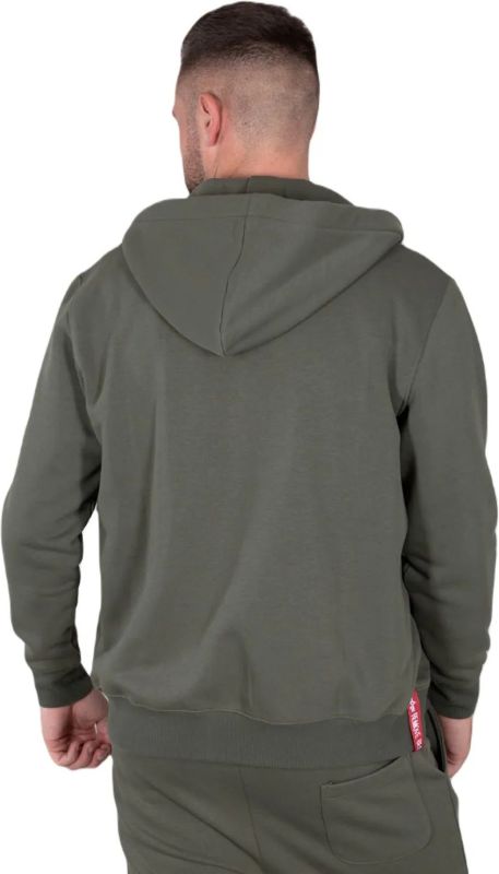 ALPHA INDUSTRIES Mikina Basic Zip Hoody - dark olive (118342/142)