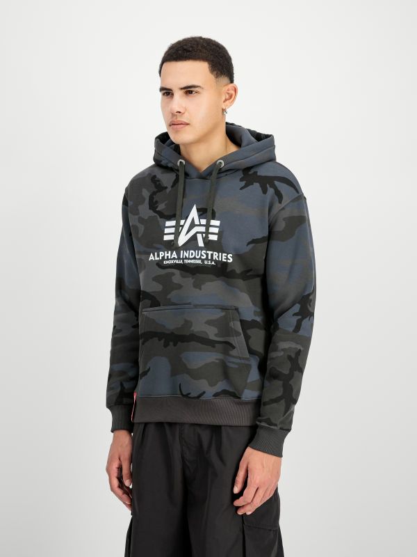 ALPHA INDUSTRIES Mikina Basic Hoody BL Camo - black camo (178312C/125)