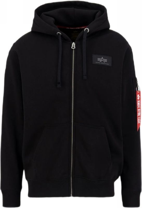 ALPHA INDUSTRIES Mikina Backprint Zip Hoodie - black (128342/03)