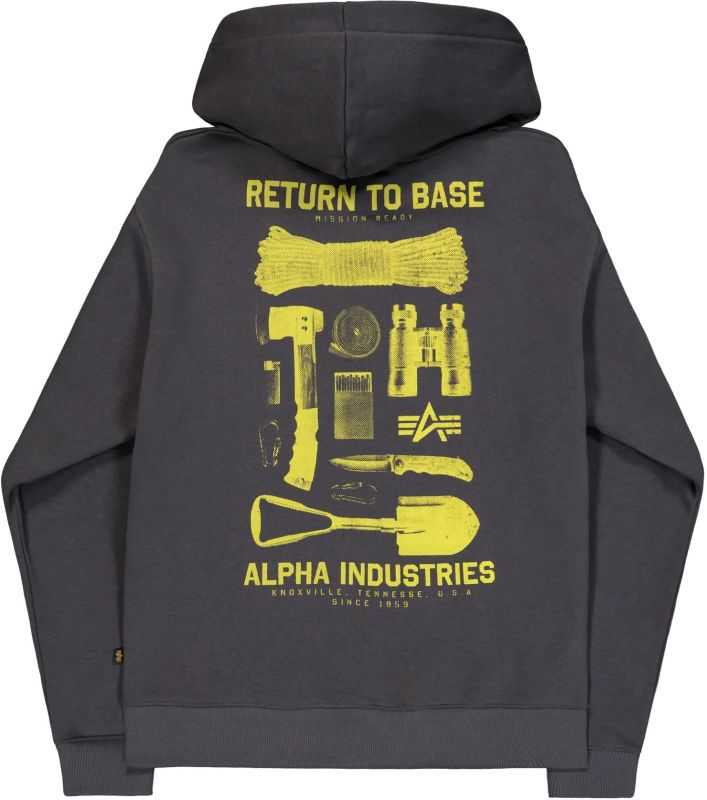 ALPHA INDUSTRIES Mikina Return To Base - vintage grey (266338/684)