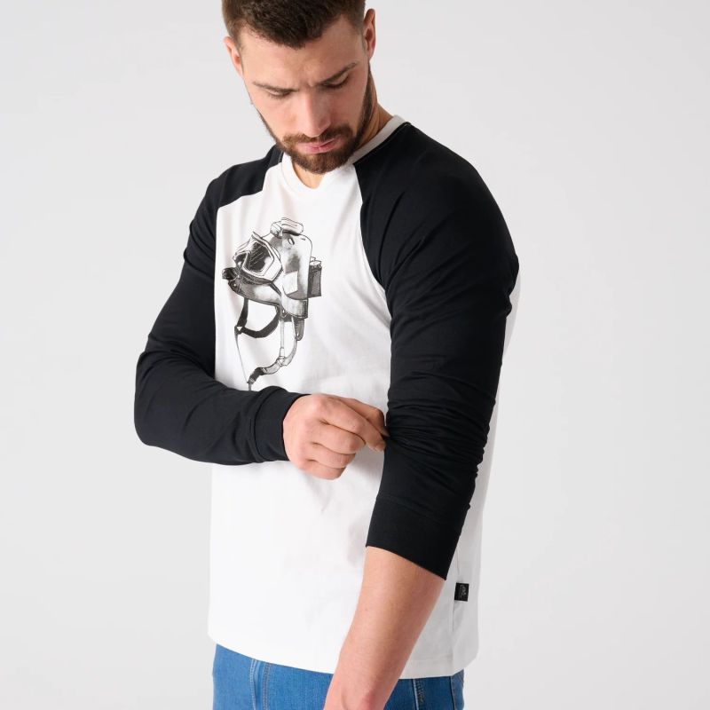 HELIKON Tričko dlhý rukáv Delta Helmet - white (TS-DHT-CO-20)