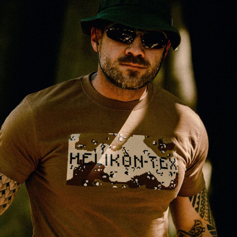 HELIKON Tričko H-Tex&Camo - black (TS-CAR-CO-01)
