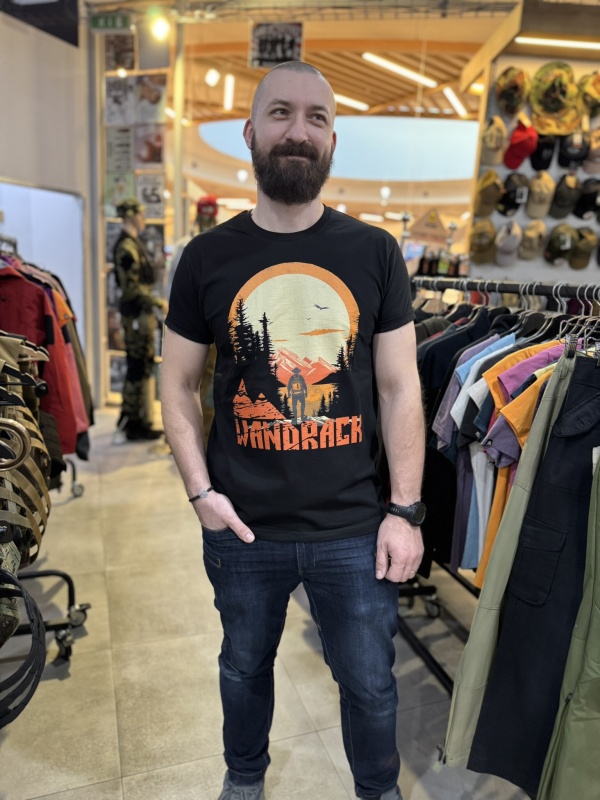 WANDRACK Tričko Hory - black