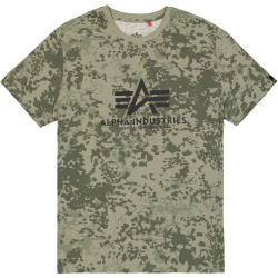 ALPHA INDUSTRIES Tričko BASIC BL Camo - M48 forest camo (100501C/905)
