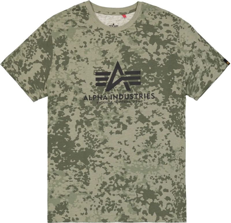 ALPHA INDUSTRIES Tričko BASIC BL Camo - M48 forest camo (100501C/905)