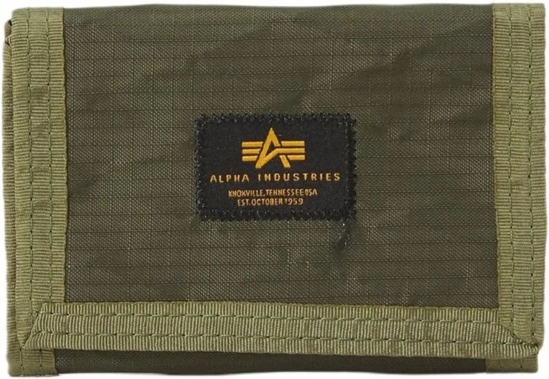 ALPHA INDUSTRIES Peňaženka Combat Label - dark olive (156951/142)