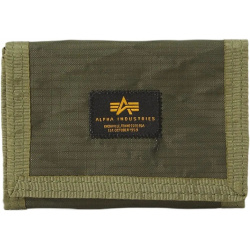 ALPHA INDUSTRIES Peňaženka Combat Label - dark olive (156951/142)