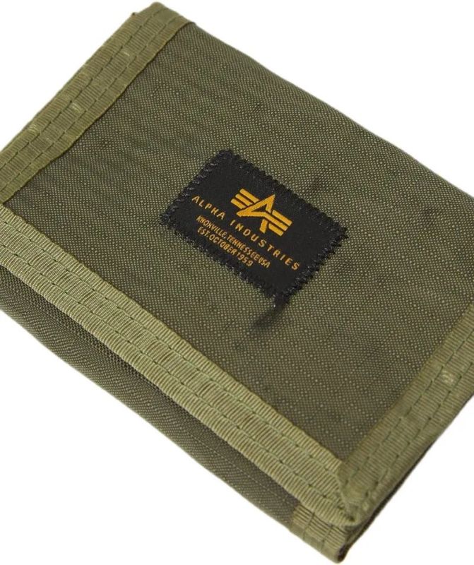 ALPHA INDUSTRIES Peňaženka Combat Label - dark olive (156951/142)