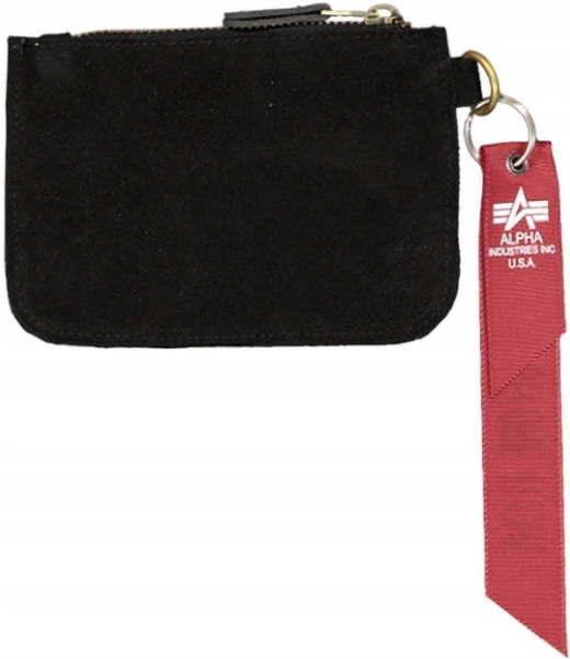 ALPHA INDUSTRIES Peňaženka Leather Coin Wallet - black (266966/03)