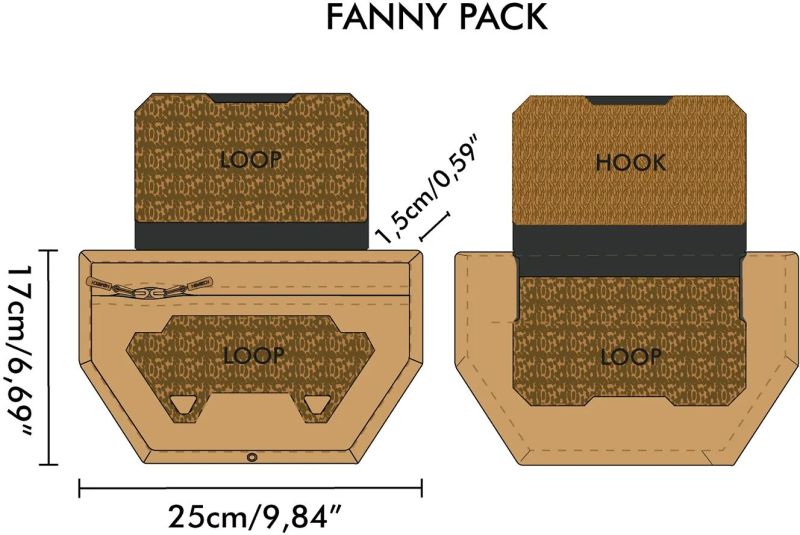 NOVRITSCH Drop Down ASPC Tactical Fanny Pack - coyote brown