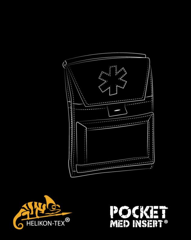 HELIKON MOLLE Vrecková Med vložka cordura - čierna (MO-M04-CD-01)