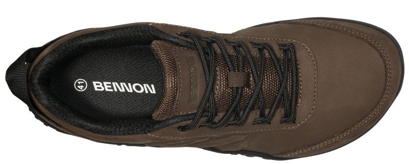 BENNON Poltopánky Barefoot Leather - black / brown (1037060059)