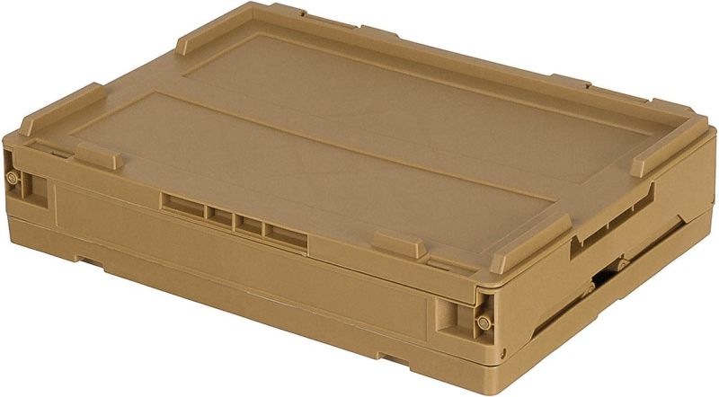 MFH Skladací plastový box, 20L 36x26x28,5cm - khaki (27161A)