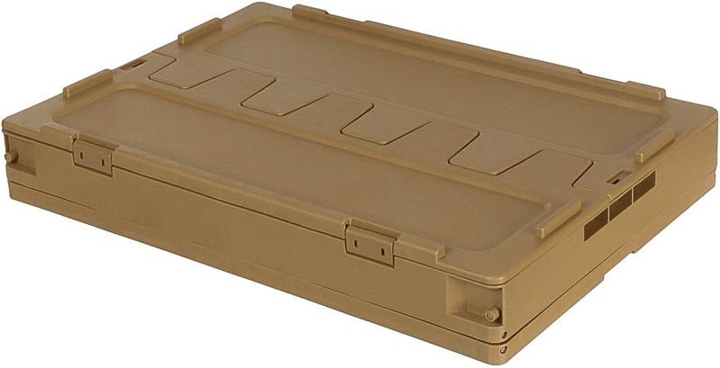 MFH Skladací plastový box, 60L 60x41x39cm - khaki (27161C)