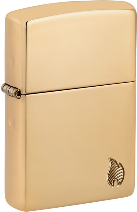 ZIPPO Zapaľovač ARMOR HIGH POLISH BRASS FLAME (24016)