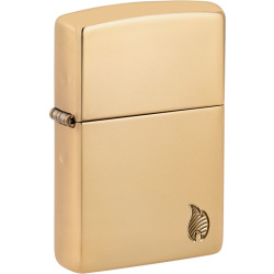 ZIPPO Zapaľovač ARMOR HIGH POLISH BRASS FLAME (24016)