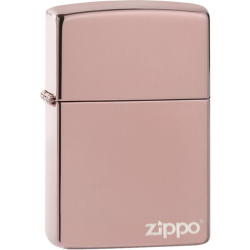 ZIPPO Zapaľovač HIGH POLISH ROSE GOLD LOGO (26908)