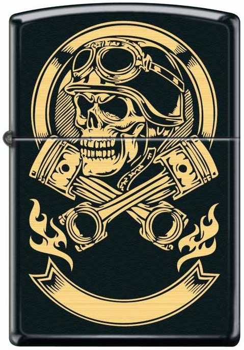 ZIPPO Zapaľovač BIKER SKULL (26978)