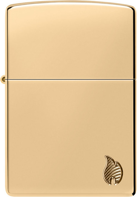 ZIPPO Zapaľovač ARMOR HIGH POLISH BRASS FLAME (24016)