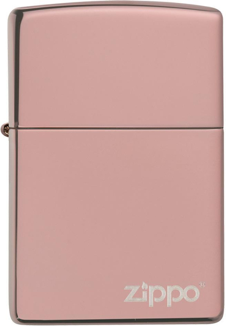 ZIPPO Zapaľovač HIGH POLISH ROSE GOLD LOGO (26908)