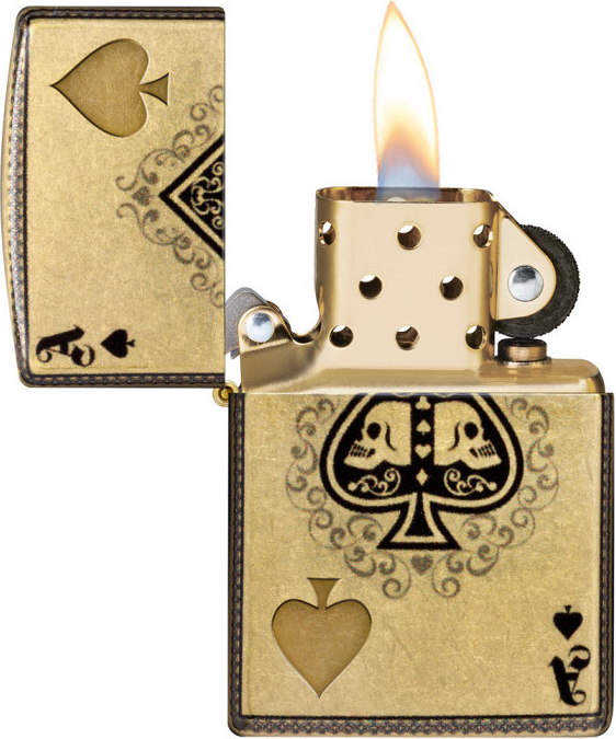 ZIPPO Zapaľovač ACE OF SKULLS DESIGN (66025)