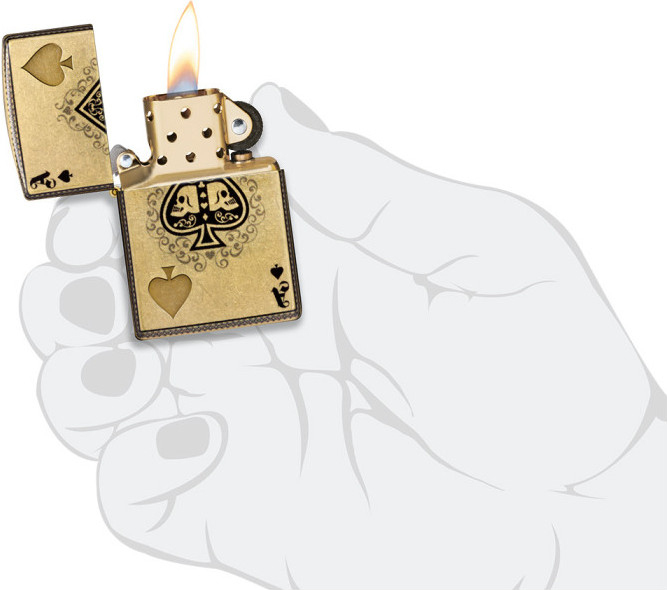 ZIPPO Zapaľovač ACE OF SKULLS DESIGN (66025)