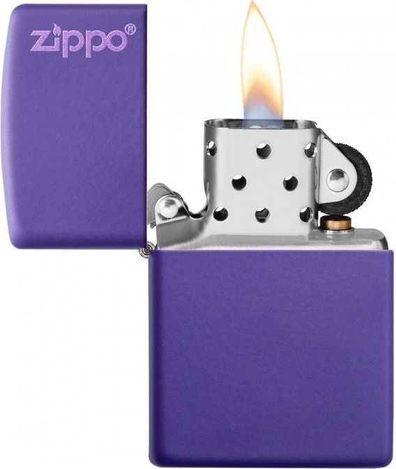 ZIPPO Zapaľovač PURPLE MATTE LOGO (26097)