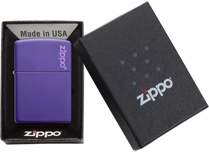 ZIPPO Zapaľovač PURPLE MATTE LOGO (26097)