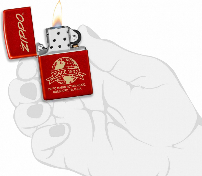 ZIPPO Zapaľovač LOGO GLOBE (26077)