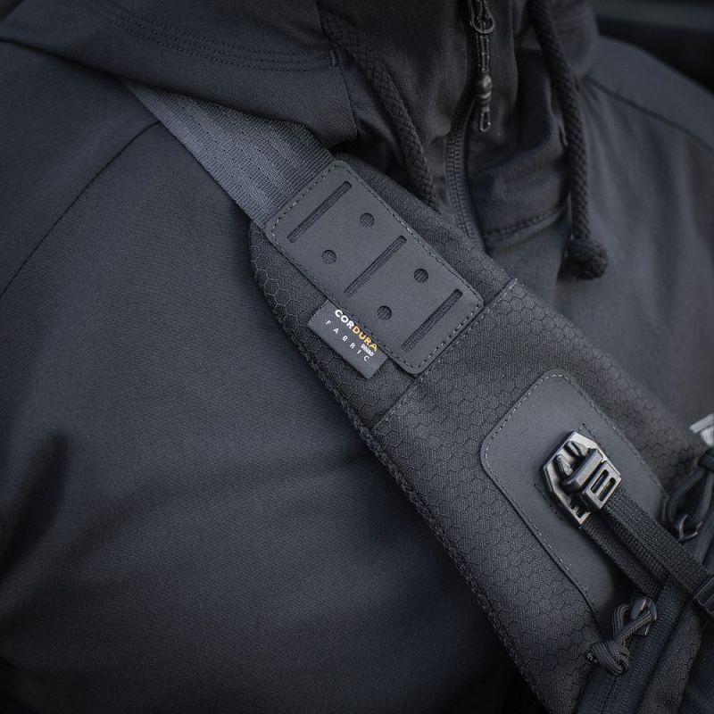 M-TAC Taška na plece pre skryté nosenie zbrane Cross Slim Elite Hex - black (10210002)