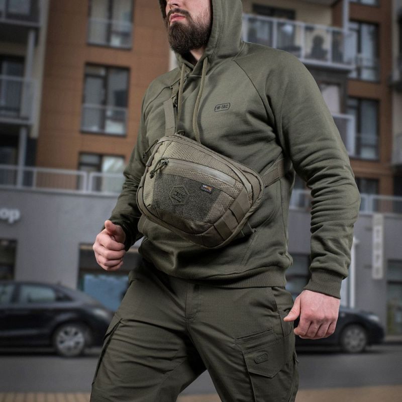 M-TAC Taška cez rameno Sphaera Hex Hardsling Large with Velcro Elite - ranger green (51422023)