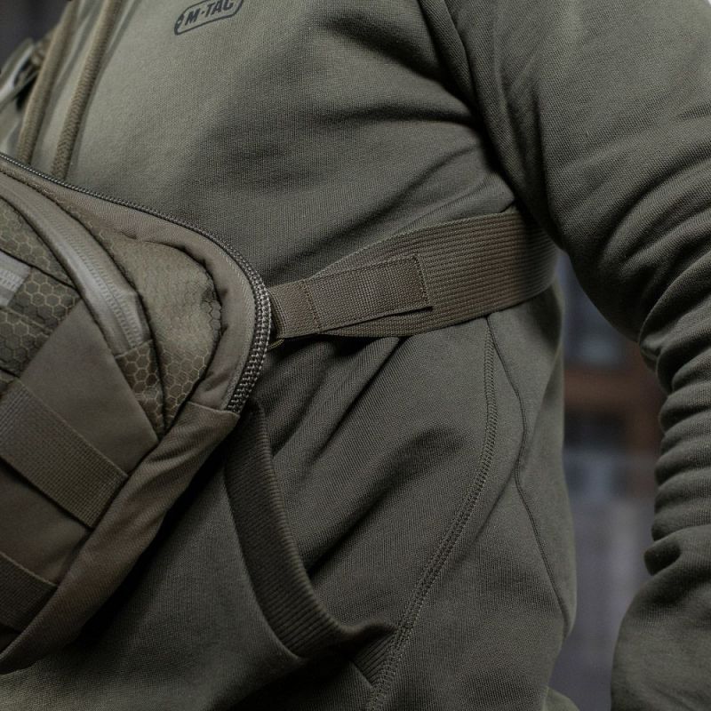 M-TAC Taška cez rameno Sphaera Hex Hardsling Large with Velcro Elite - ranger green (51422023)