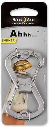 NITE IZE Karabína S-biner Ahhh Bottle Opener - strieborná (SBO-03-11)