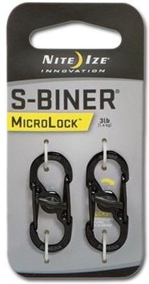 NITE IZE Karabína S-biner MicroLock - čierna (LSBM-01-2R3)