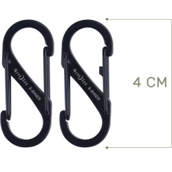 NITE IZE Karabína S-Biner #1 Dual - black, set 2ks (SB1-2PK-01)