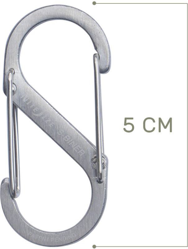 NITE IZE Karabína S-Biner #2 Dual - stainless (SB2-03-11)