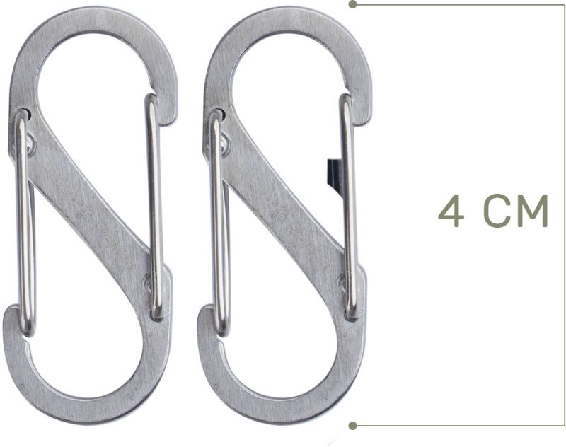 NITE IZE Karabína S-Biner #1 Dual - stainless, set 2ks (SB1-2PK-11)