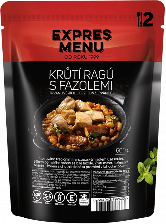 EXPRES MENU Morčacie ragú s fazuľou 600g