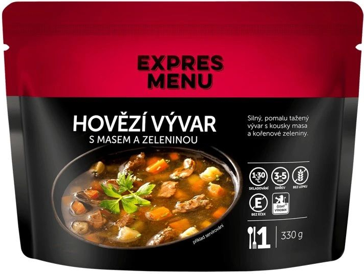 EXPRES MENU Hovädzí vývar so zeleninou 330g