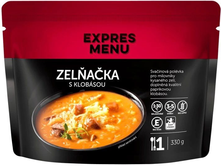 EXPRES MENU Kapustová polievka s klobásou 330g