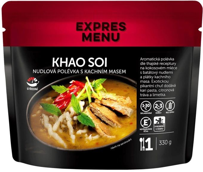 EXPRES MENU Khao Soi rezancová polievka s kačacím mäsom 330g