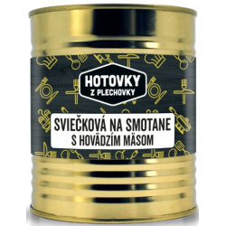 HOTOVKY Z PLECHOVKY Sviečková na smotane s hovädzím mäsom 2 porcie 800g