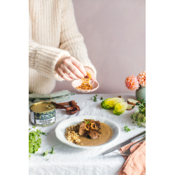 HOTOVKY Z PLECHOVKY Jeleň na divoko s lesnými hríbami 400g