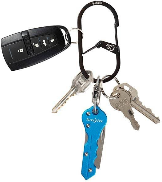 NITE IZE Karabína G-Series #2 Dual Chamber - black (GS2-01-R6)