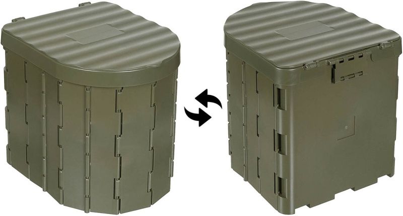 FOX OUTDOOR Skladacia kempingová toaleta - olive (27920B)