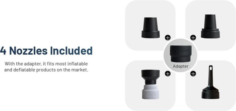 NITECORE Elektrická Pumpa AP05C UltraLightweight - black (NC-AP05C)