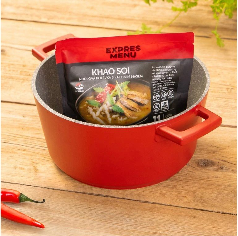 EXPRES MENU Khao Soi rezancová polievka s kačacím mäsom 330g