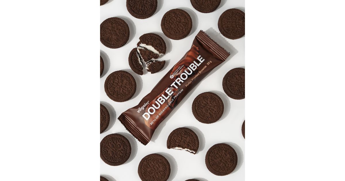 VILGAIN Tyčinka Double Trouble Protein Bar dvojitá čokoláda 55g